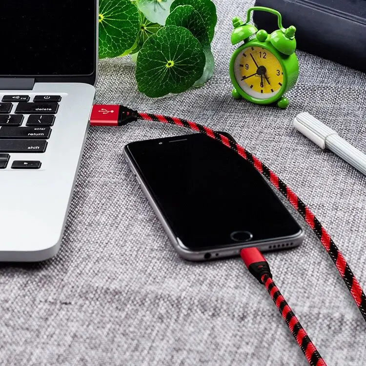 Быстрая зарядка нейлон USB синхронизация данных мобильный телефон адаптер зарядное устройство Тип C кабель для Samsung Galaxy A3 A5 A7 Lenovo Xiaomi LG