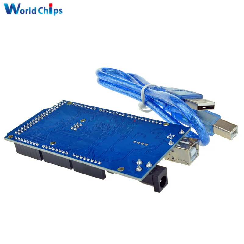 Плата Mega 2560 R3 Mega2560 REV3(ATmega2560-16AU CH340 CH340G) с usb-кабелем, совместима с usb-кабелем высшего качества
