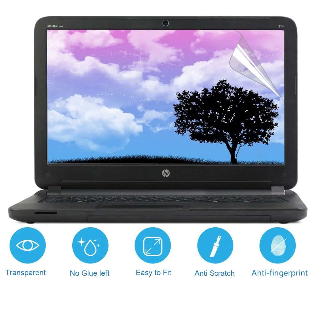 2 шт. прозрачная защитная пленка для 14 дюймового ноутбука HP Pavilion x360| |