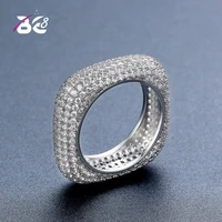 be 8 luxury european fashion elegant women rings square cubic zirconia wedding bands ring party jewelry r135