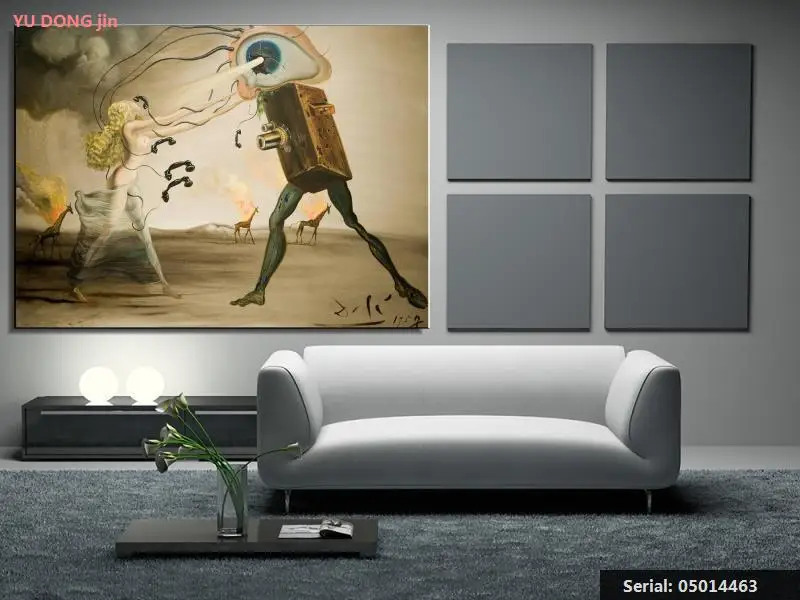 Salvador Dali натюрморт абстрактная картина маслом Рисование Искусство спрей без рамы