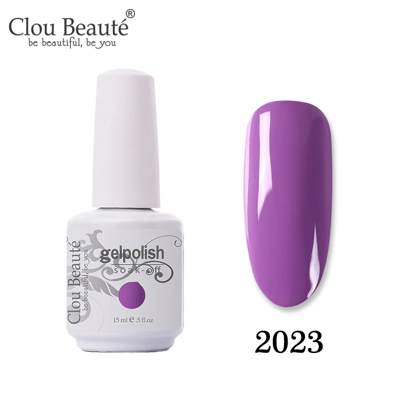 2023 Clou Beaute 131 цвет праймер гель лак замачиваемый УФ светодиодный Гель-лак для ногтей Полупостоянный Гель-лак Vernis набор УФ Гибридный гвоздь искусство - Цвет: 2023