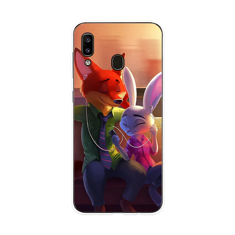 Чехол для телефона Samsung Galaxy A10 A20 A20e A30 A40 A50 A60 A70 A80 A90 чехол с рисунком кролика Пикачу