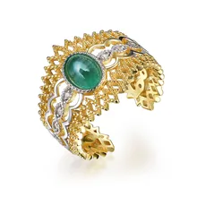 Женское кольцо из серебра 925 пробы TBJ украшение с натуральными