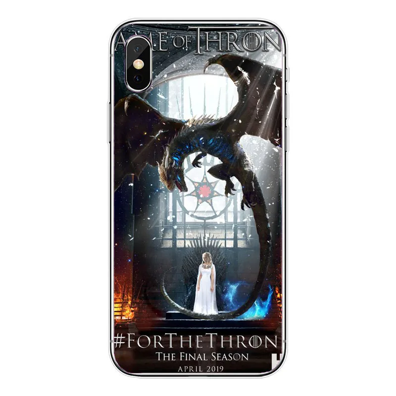 Мягкий чехол для телефона Game Thrones dazenerys Dragon Jon Snow tyrion lannister iPhone 11Pro MAX XR XS 10 6 6S 7 8Plus X 5 5S