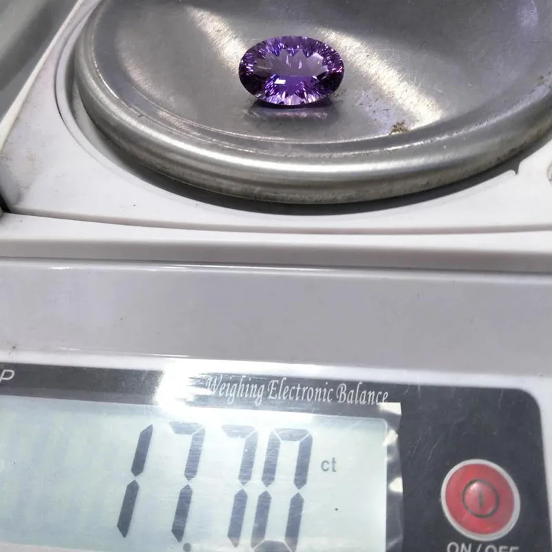 Tbj натуральный аметист овальной огранки 14*22 мм вогнутая огранка ard 17.7ct для серебра