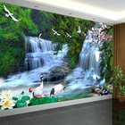 HD водопады природный пейзаж фотообои для гостиной ТВ дивана Кабинета фоновая бумага для стен 3 D Papel De Parede