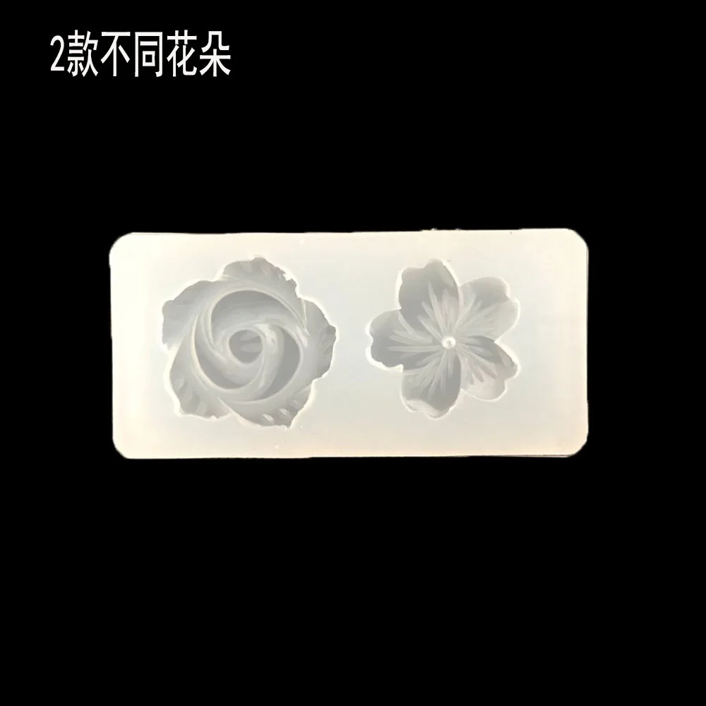 1 шт. мини полимерные ювелирные изделия Жидкая силиконовая форма Love Bear цветка