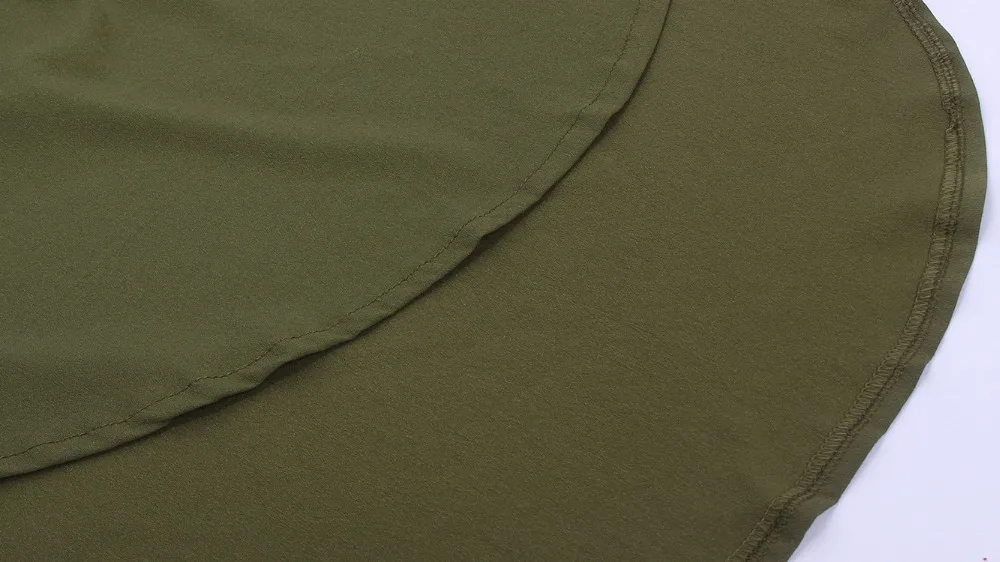 Женское Повседневное платье шифоновое большого размера с длинным рукавом