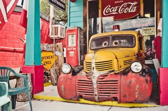 

Винтажный детский фон для фотосъемки с изображением машины старого грузовика, высокое качество