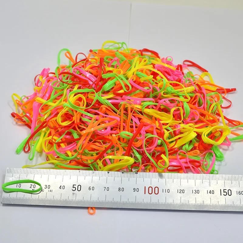 400 шт./упак. Модный Прозрачный Резинкой Женщин Девушки Эластичный Диапазон Волос