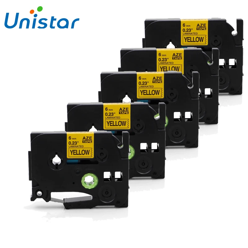 Юнистар 5 шт. 6 мм Совместимость для Brother P touch принтер ценник на основе технологии