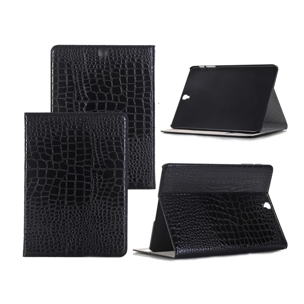 Чехол для Samsung Galaxy Tab S3 9 7 T820 T825 чехол из искусственной кожи с крокодиловым узором флип стенд гибридный