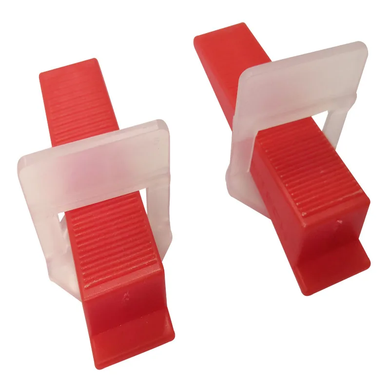 

2mm Tile Spacer 250pcs clips + 50pcs red wedges Tile Leveling System Tile Tools