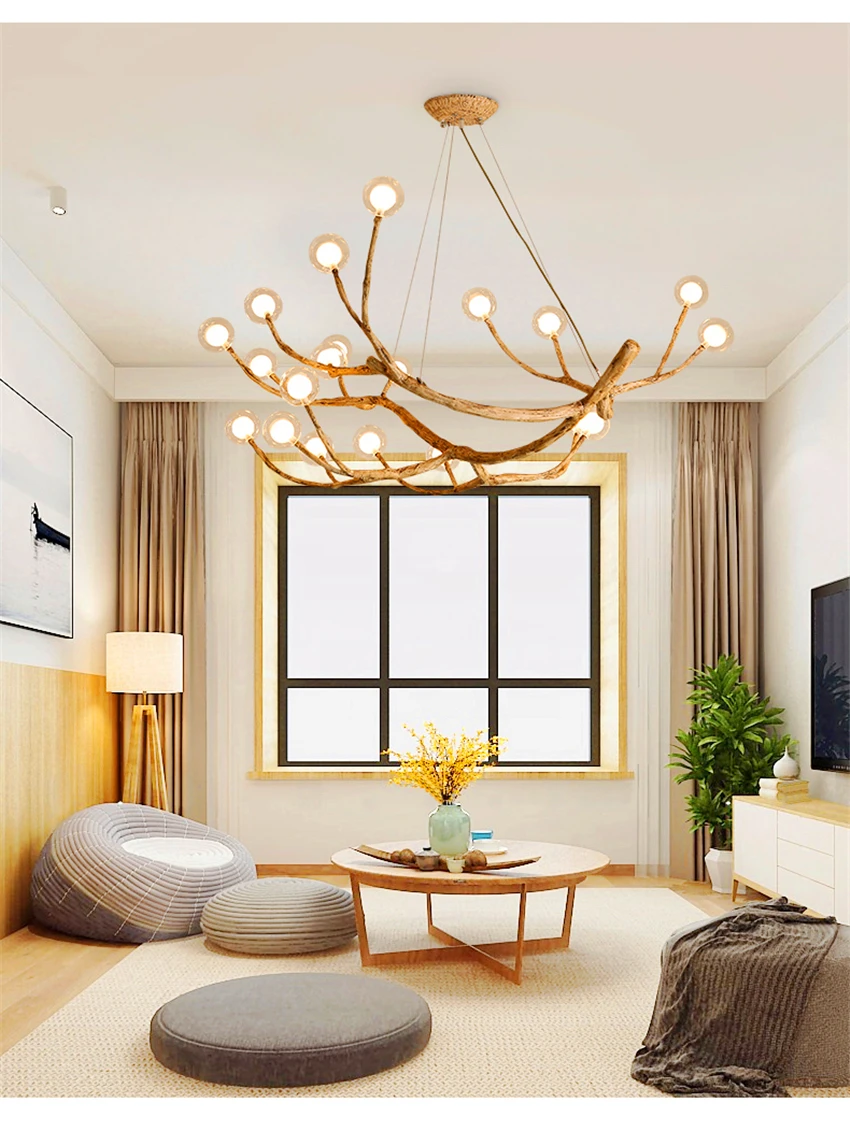 Tree branch chandelier Lighting Bar Restaurant Kitchen Dining room retro chandelier Industrial Loft Vintage Chandelier Lighting
