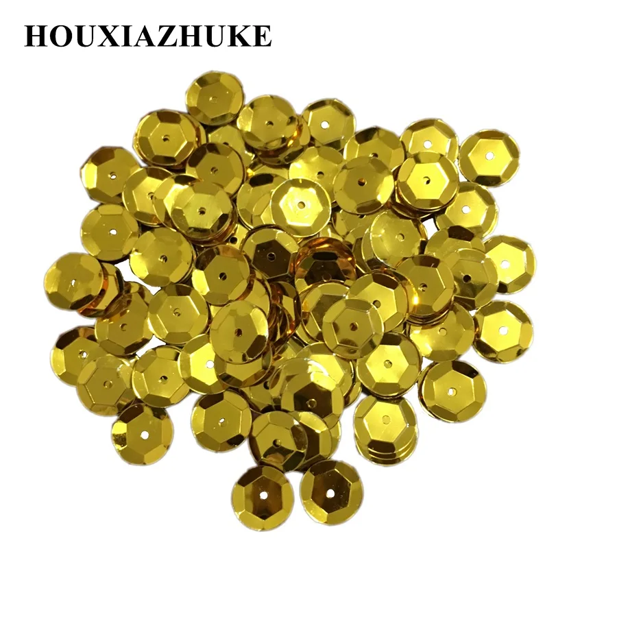 12 мм голограмма золотая синяя или фуксия свободная чашка ПВХ блестки-висюльки