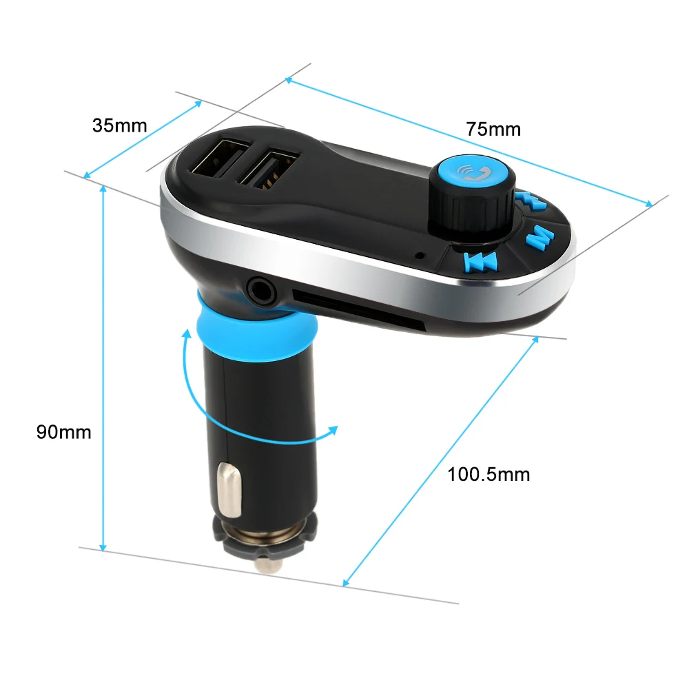 BT автомобильные наборы для телефонных звонков громкой связи fm передатчик mp3