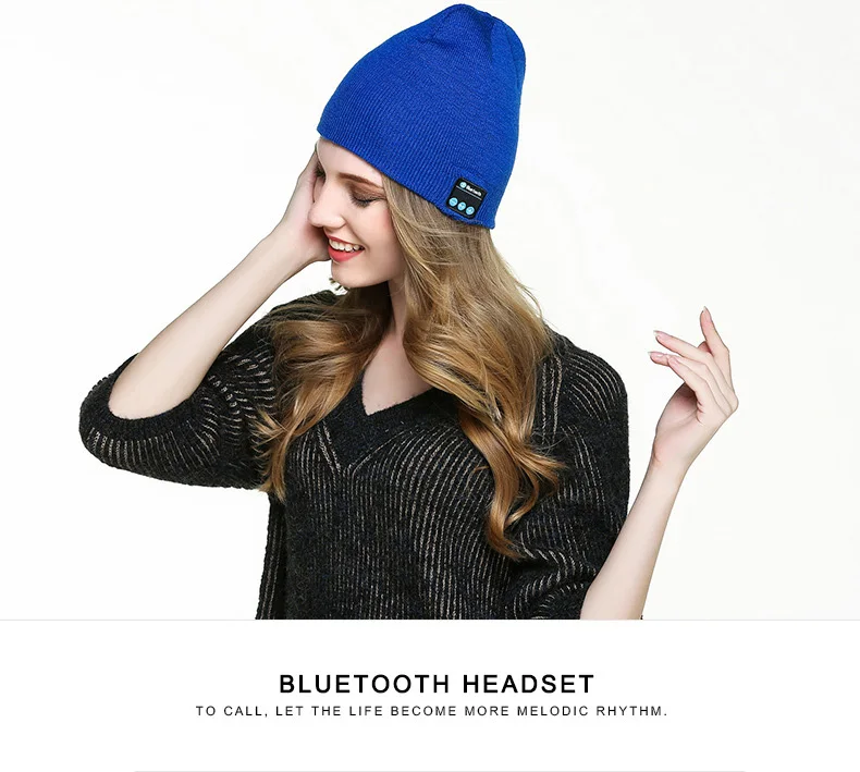Теплая Bluetooth умная шапка с мягким удобным микрофоном, Беспроводная музыкальная гарнитура, наушники для iphone, Android, Спортивная Кепка