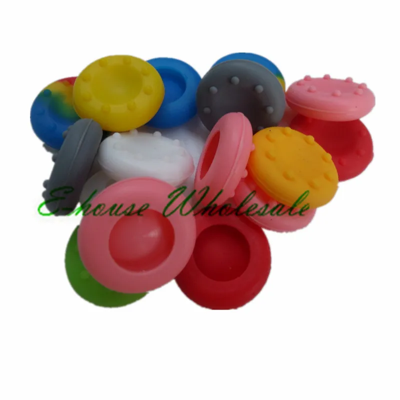 100 шт для PS4 PS3 PS2 xbox 360 один контроллер резиновая силиконовая крышка Thumbstick Thumb Stick крышка 3D Аналоговый джойстик ручка Крышка