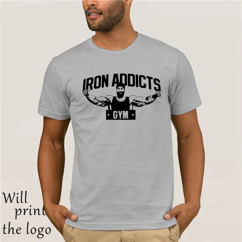 Футболка для спортзала IRON ADDICTS CT FLETCHER MIKE RASHID белая крутая Повседневная футболка