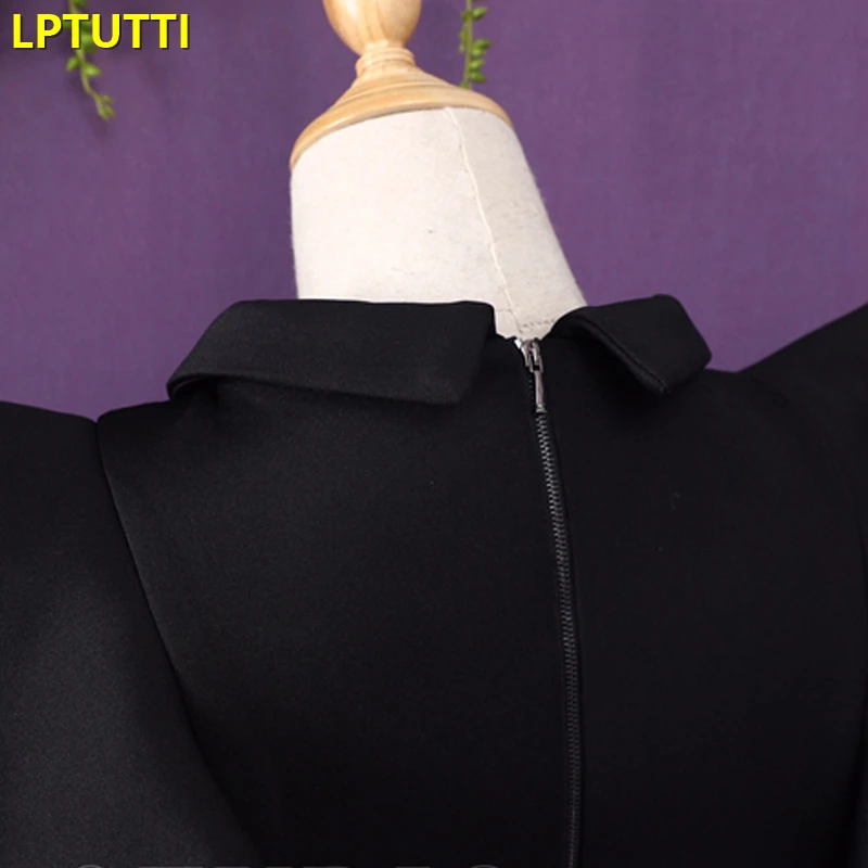 LPTUTTI кисточкой Ruched Новые Сексуальные женские праздничные элегантные вечерние платья для выпускного вечера Необычные Короткие Роскошные вечерние платья