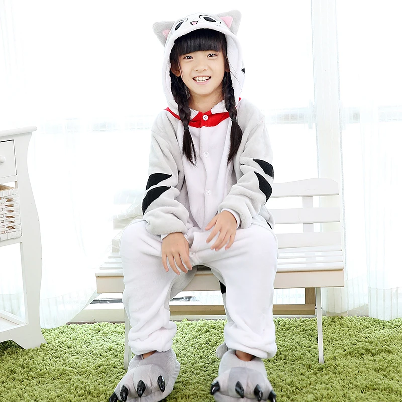 Детские пижамы с изображением единорога аниме животных для девочек и мальчиков