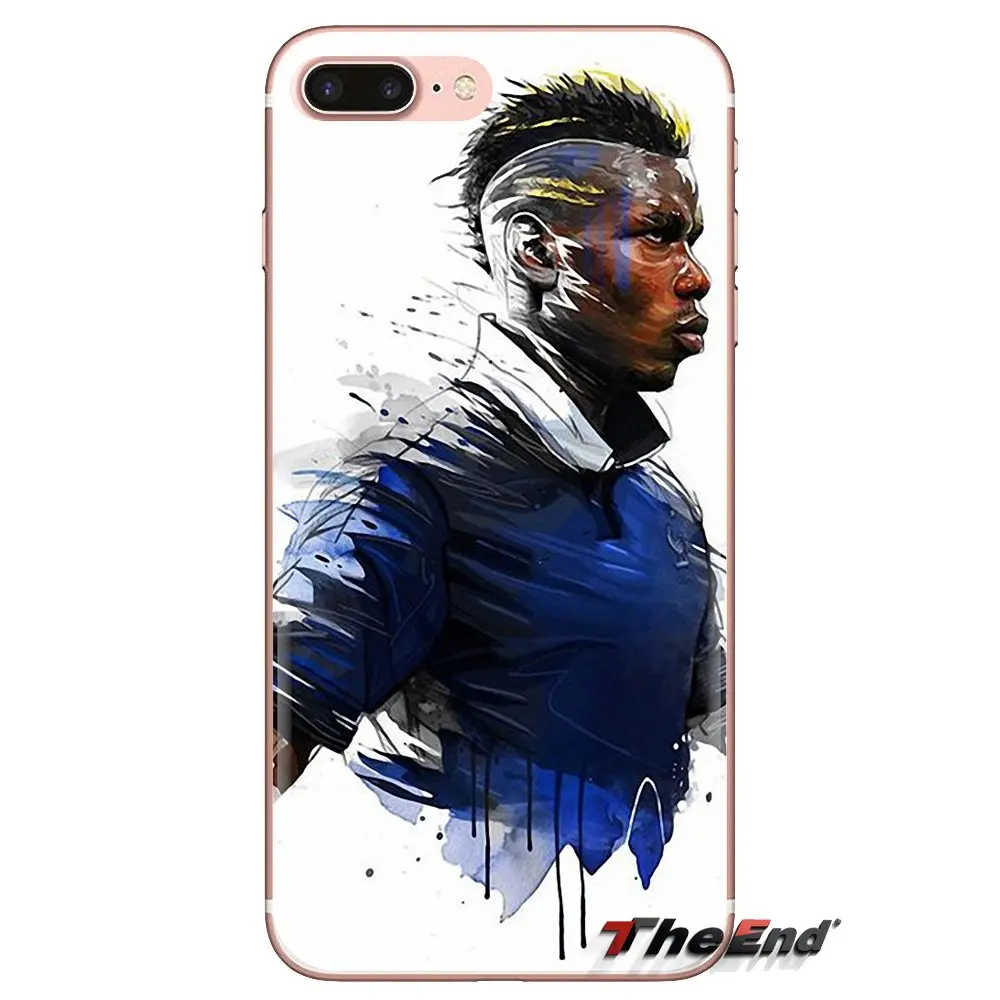 Soft Transparent Shell Covers For Xiaomi Redmi 4A S2 Note 3 3S 4 4X 5 Plus 6 7 6A Pro Pocophone F1 Paul Pogba |
