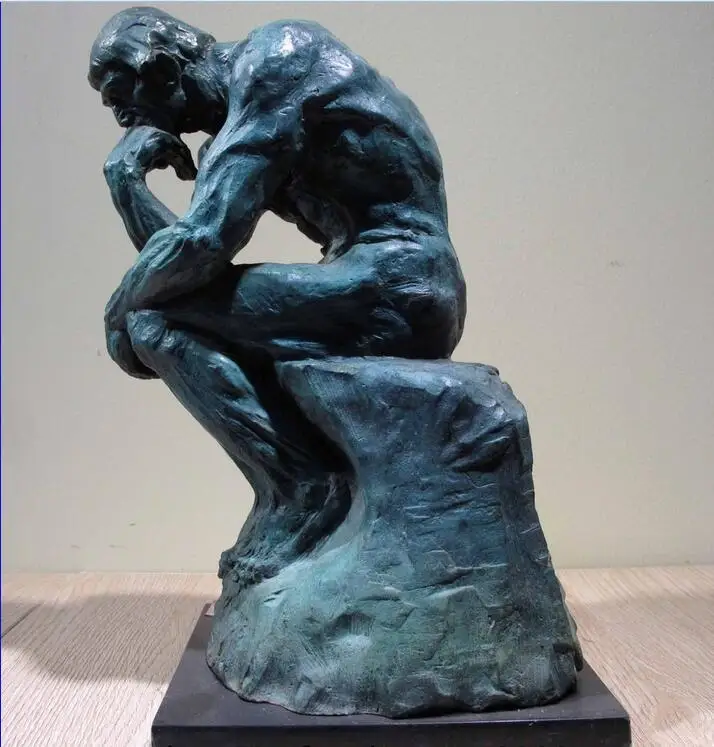 Западное искусство Декор мраморная база медная Бронзовая статуэтка Фигурка