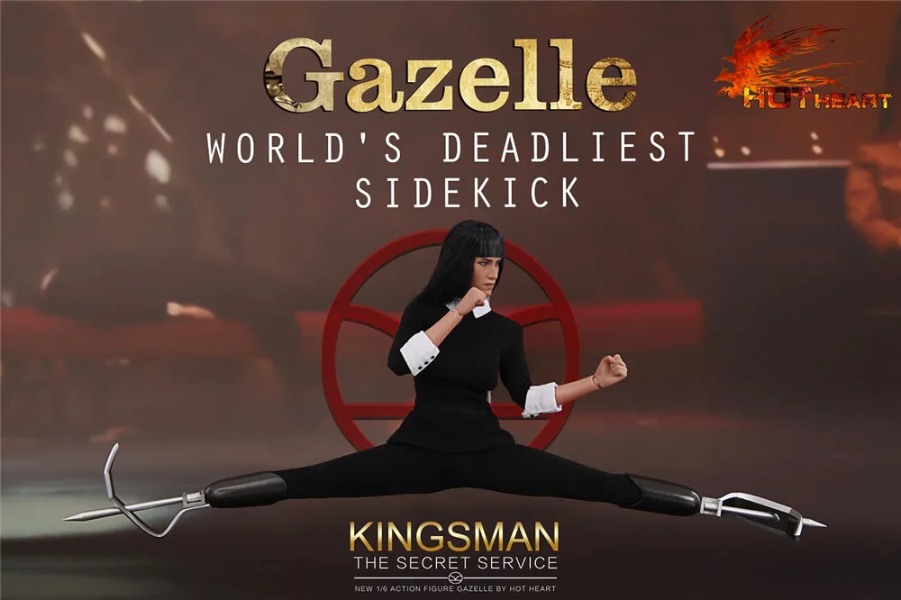Горячая сердце Kingsman Секретная служба женский убийца Газель 1/6 фигурка|Игровые
