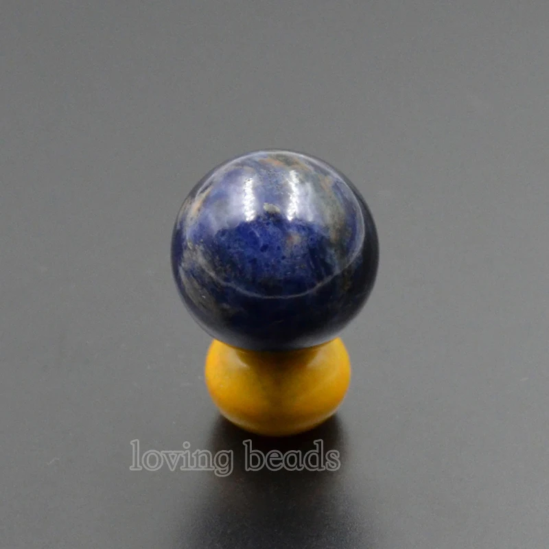 20 штук упак. мм натуральный голубой содалит декоративные камни круглые шарики