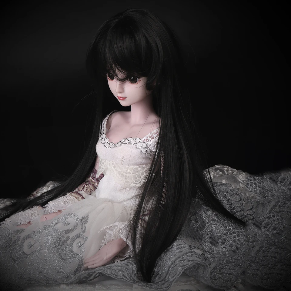 Cataleya 1/3 1/4 BJD волосы высокая температура длинные серые прямые и Курчавый BJD парик SD для BJD куклы