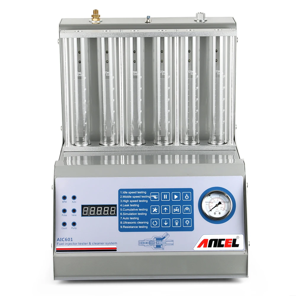 Ancel AIC601 6 цилиндровый бензин для авто Ультразвуковой очиститель топливной