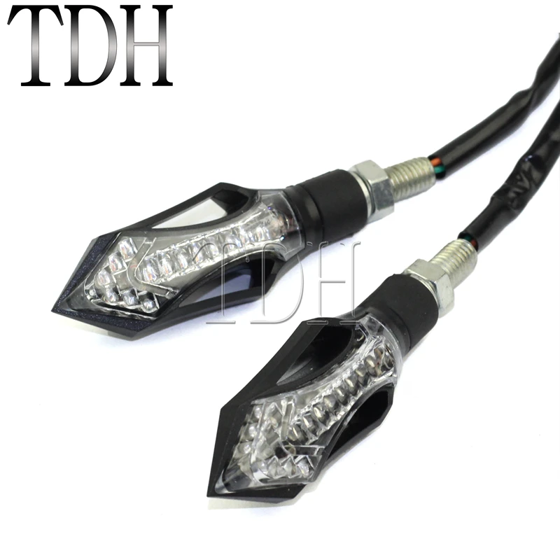 1 пара универсальные Светодиодные поворотники для мотоцикла 8/10 мм| |