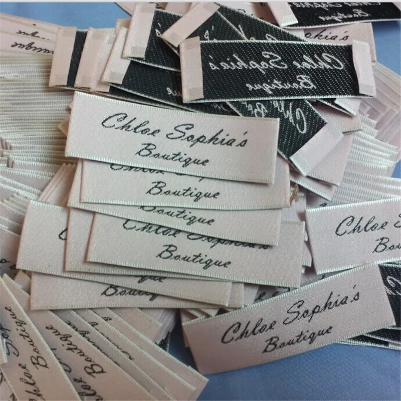 1000 шт. ярко розовые тканые этикетки из полиэстера 6 х2 см|woven labels|woven name labelcloth tag |
