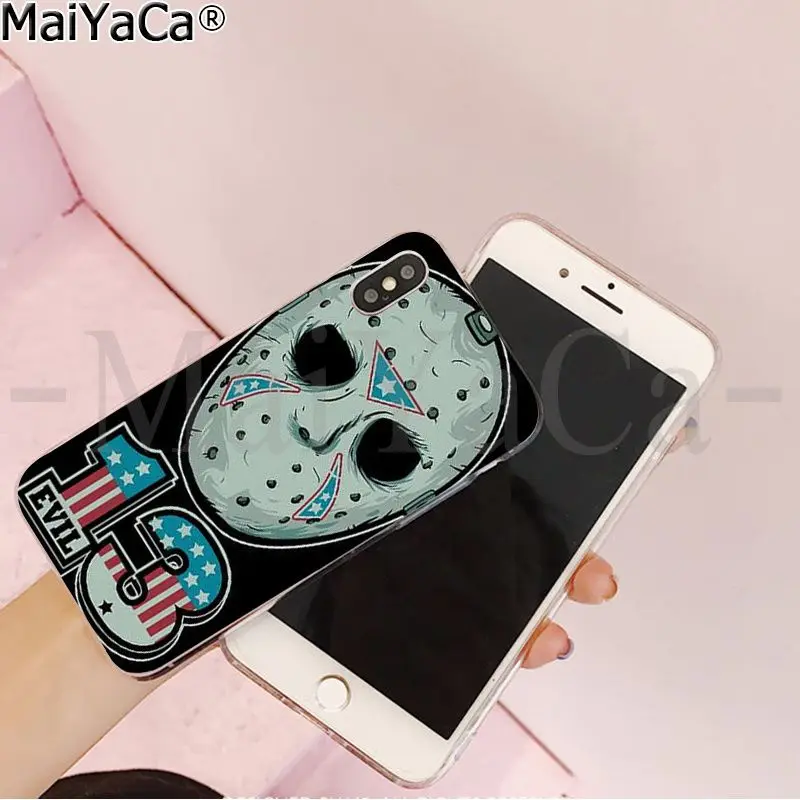 MaiYaCa Jason Voorhees Friday The 13th DIY красивый чехол для телефона, аксессуары для iPhone 8 7 6 6S Plus 5 5S SE XR X XS MAX