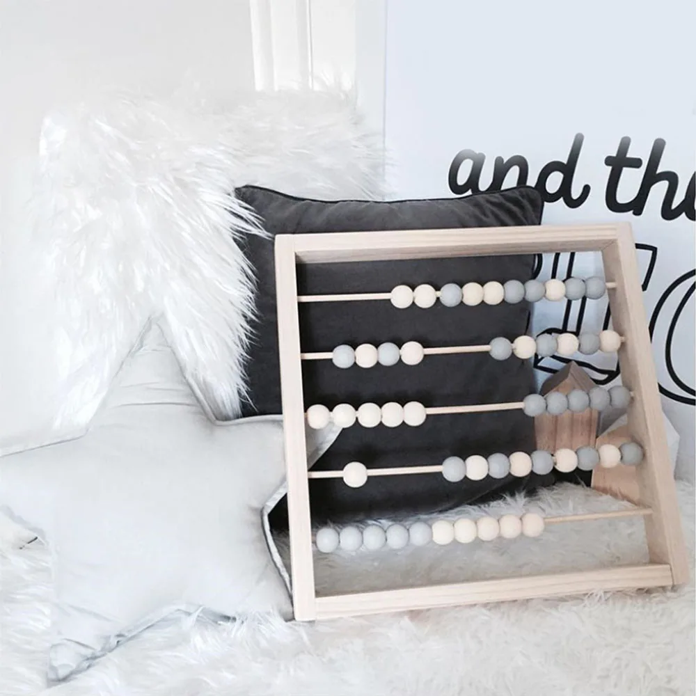 Детские деревянные игрушечные счеты расчетные бусины обучающая игрушка Дети