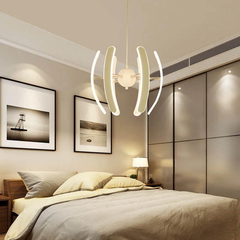 Creative aluminum dining chandelier single head home living room modern minimalist restaurant wrought iron | Лампы и освещение