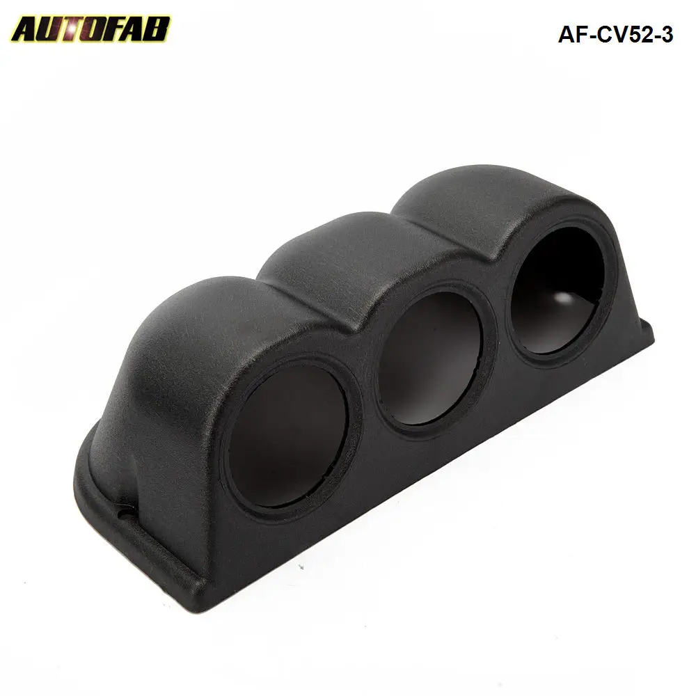 Универсальный Автомобильный Черный 2 &quot52 мм 3 тройного отверстия приборного