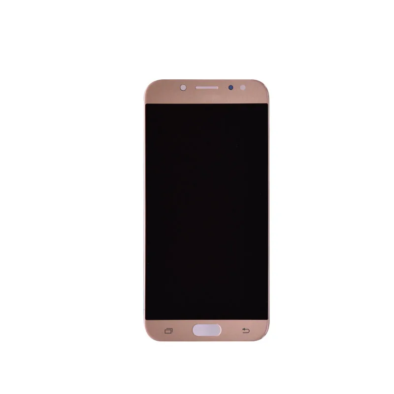 Золотой Супер Amoled ЖК-дисплей для samsung Galaxy J7 Pro J730 J730F ЖК-дисплей и кодирующий преобразователь сенсорного экрана в сборе - Цвет: Золотой