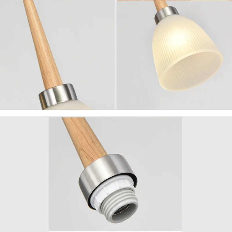 Современный минималистичный деревянный подвесной светильник креативная