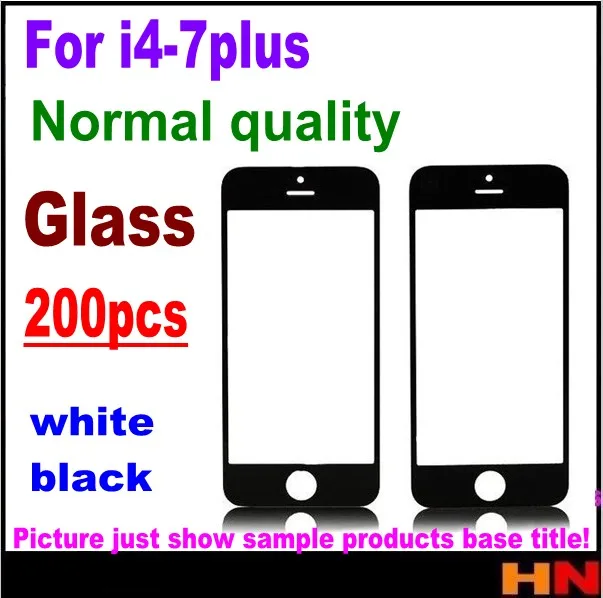 200 шт. стеклянная внешняя линза для iphone 4 5 6 7 plus черного белого цветов fedex ups SPSR |