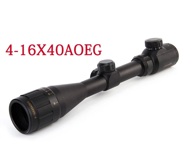 Охота 4-16x40 прицел красный зеленый точка прицел освещенный телескопический прицел тактический охотничий прицел