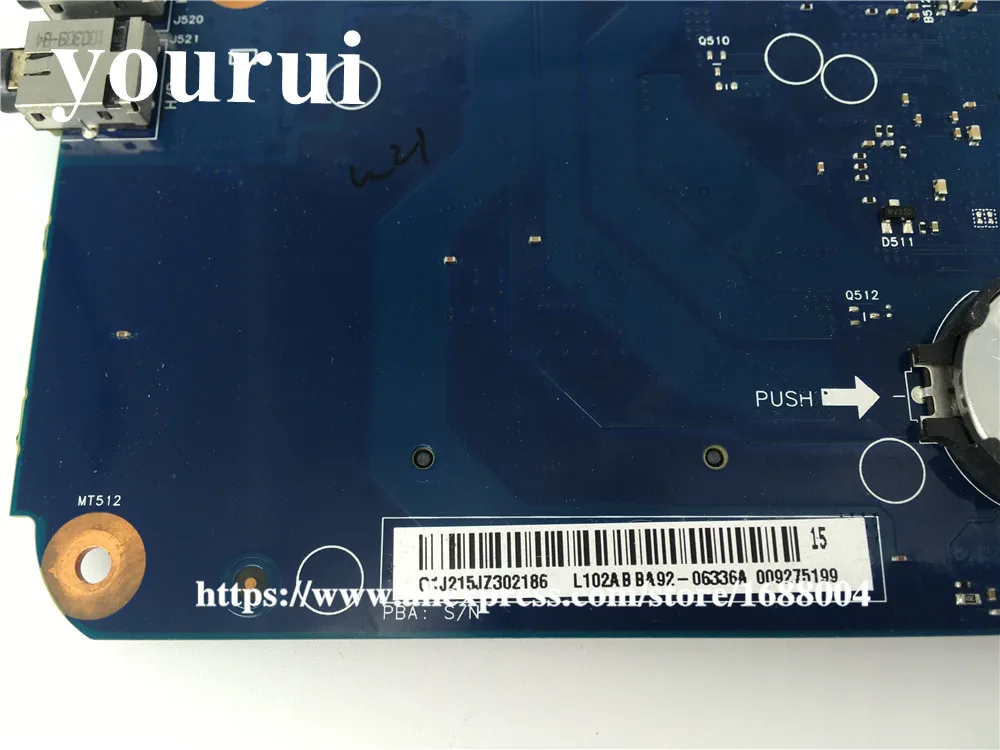 BA92-06336A материнская плата для ноутбука samsung NP-R530 R530 R528 материнская плата BA92-06336B BA41-01223A материнская плата+ Процессор+ радиатор