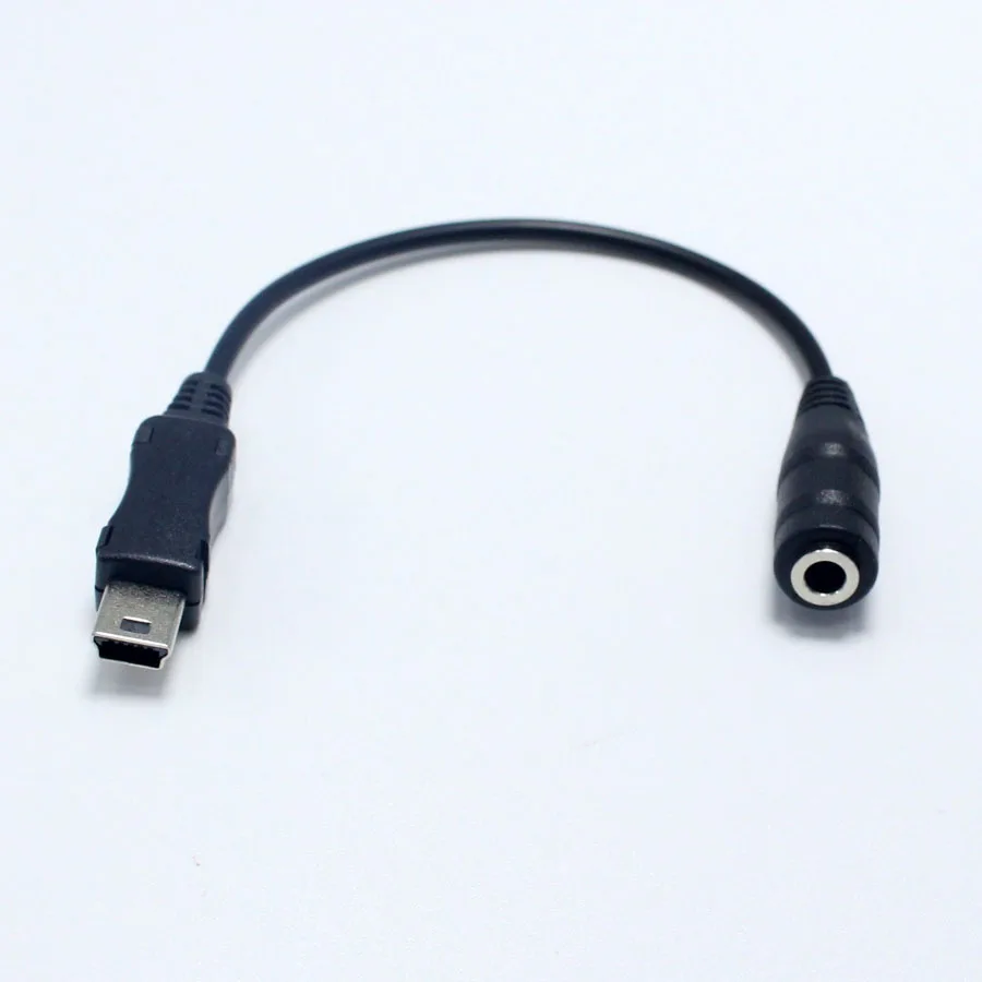 1 шт. мини Тип B USB 5Pin штекер 3,5 мм Женский Разъем наушников аудио адаптер Черный