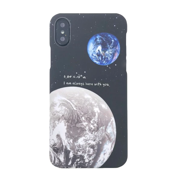 Style 9 Чехол для телефона с Луной и звездами для iPhone 7 Plus, чехол для iPhone X, 6 S, 7, 8 Plus, цветной жесткий чехол с креплением на самолет, луну, планету, Fuji - Цвет: Style 9