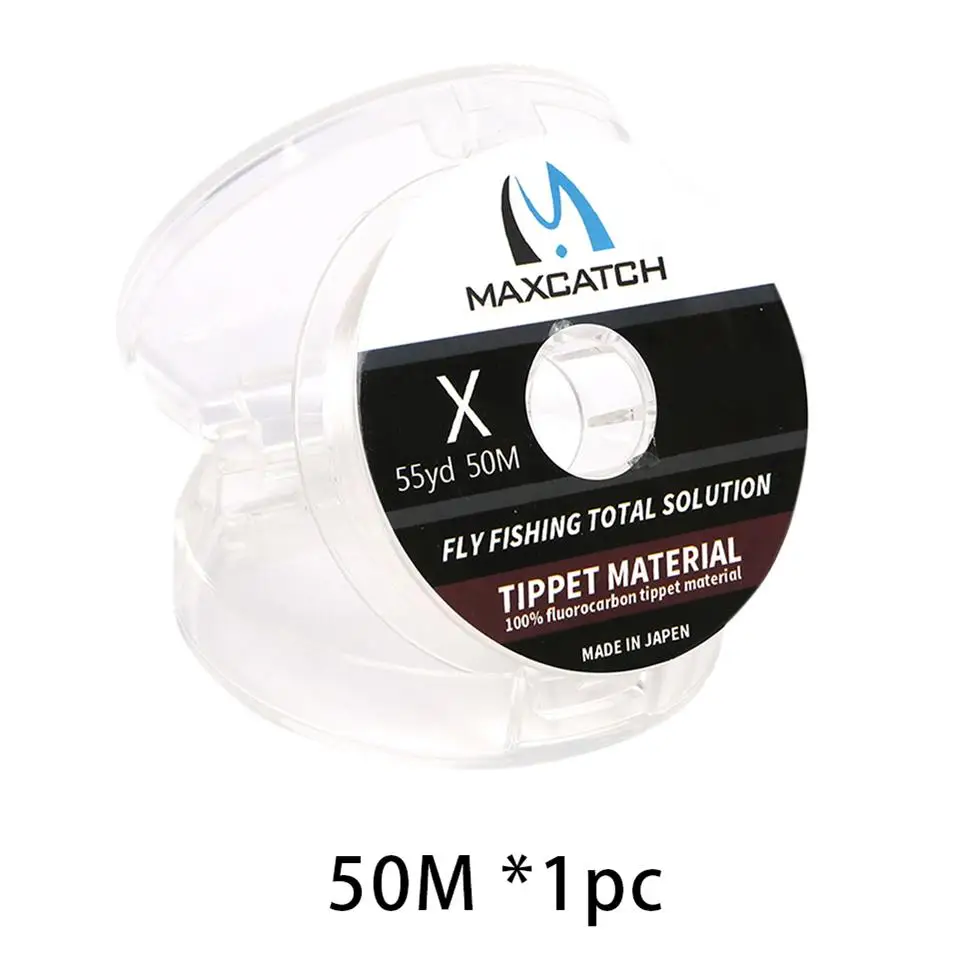 Maximumcatc чистого Фторуглерода палантин леска 4-12LB Тесты углеродного волокна лидер Fly Line быстро опускается на дно 25/50 м - Цвет: 1pc 50M