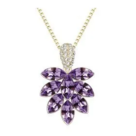 Austrian crystal necklace wholesale female short paragraphs exaggerated fashion flower pendent sautoir&lt a tree flowers &gt - G118 |