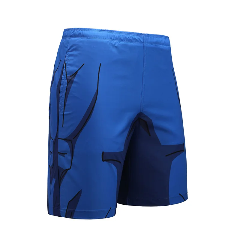 Vegeta Dragon Ball NARUTO Quick Dry Swimming Shorts For Men Anime Swimwear Man Summer Bathing Beach Wear Surf Boxer Brie Swim Trunks - Цвет: Vegeta