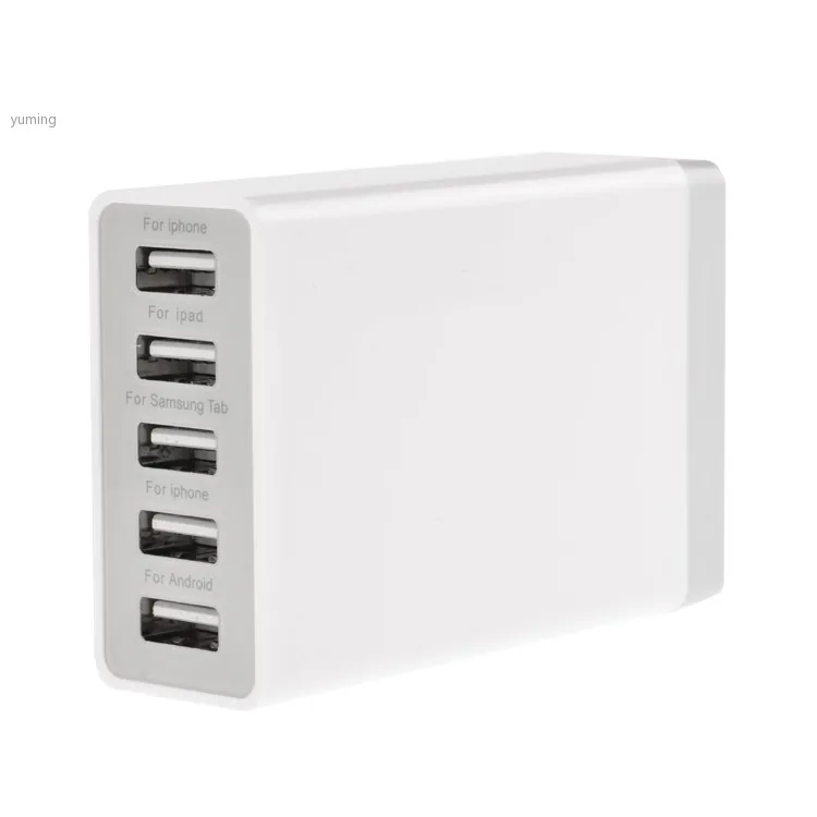 EU Plug 25W AC 110-220V 1000mA 5 Ports USB Charger For Mobile phone 22 |