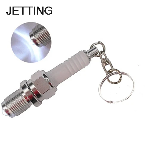 JETTING 1 шт. Повседневный светодиодный брелок для ключей Свеча зажигания Брелок